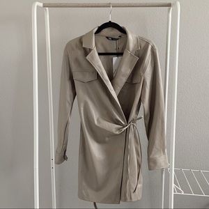 “zara” wrap shirt/dress